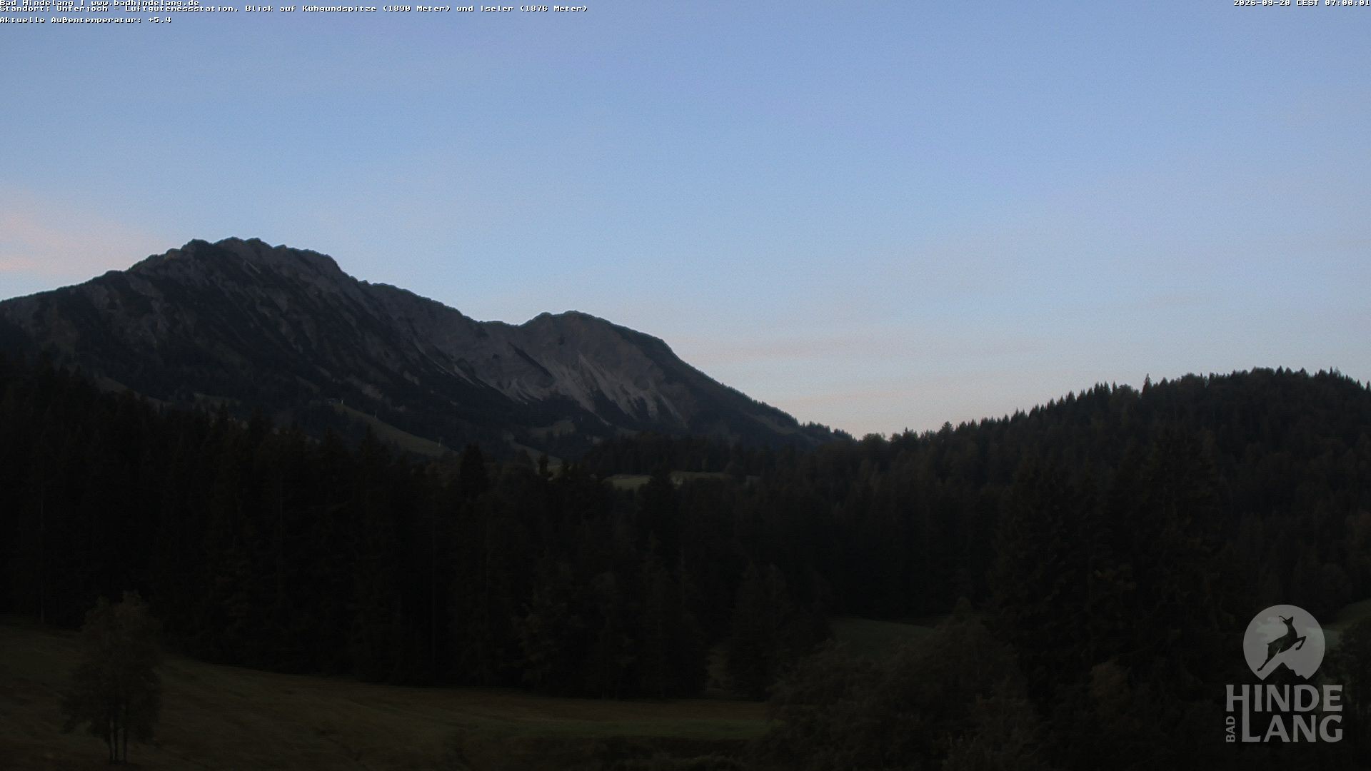 Archiv Foto Webcam Aussicht von der Region Unterjoch