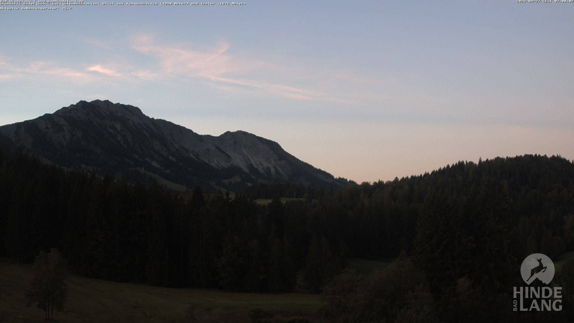Archiv Foto Webcam Aussicht von der Region Unterjoch