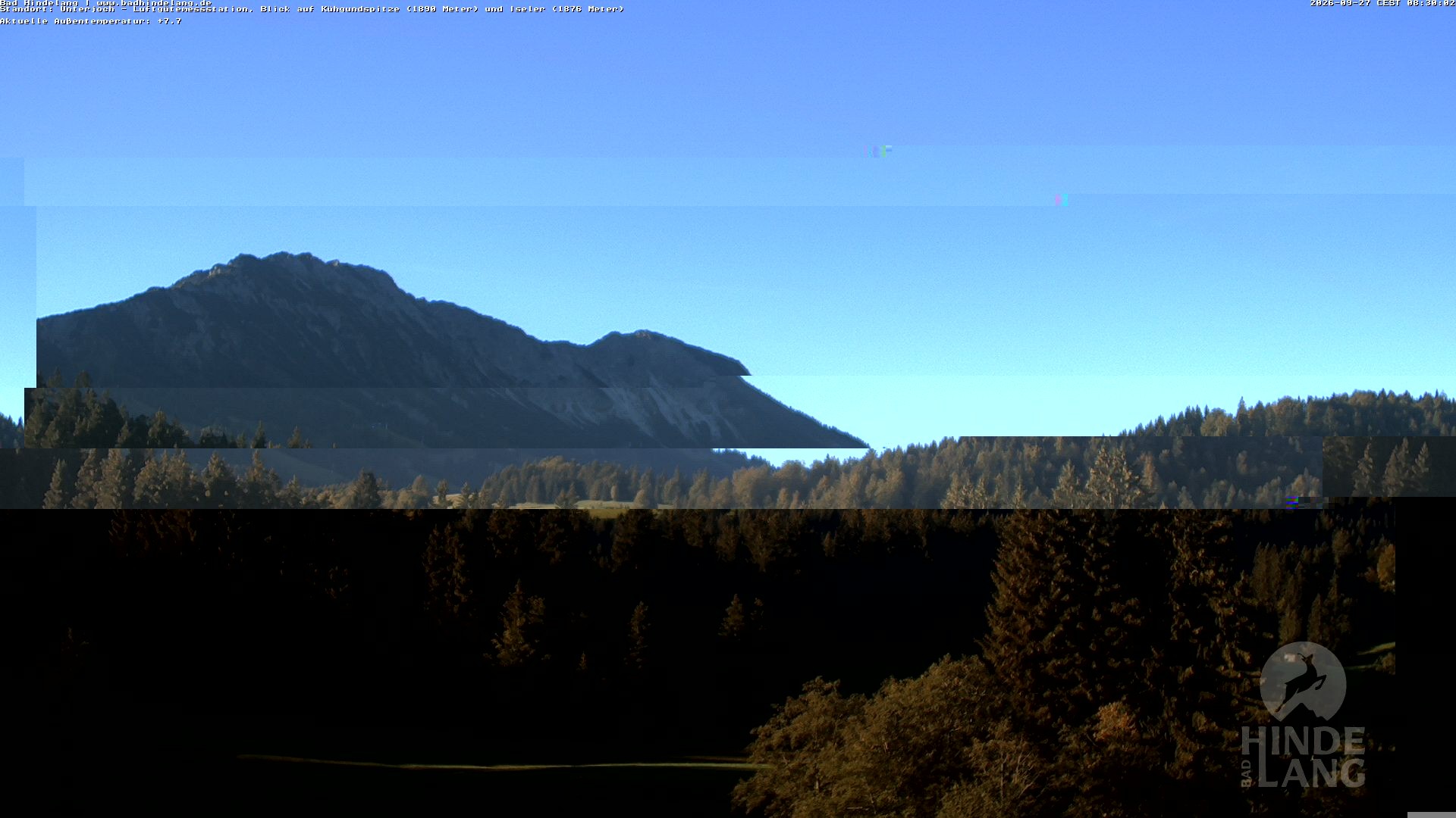 Archiv Foto Webcam Aussicht von der Region Unterjoch