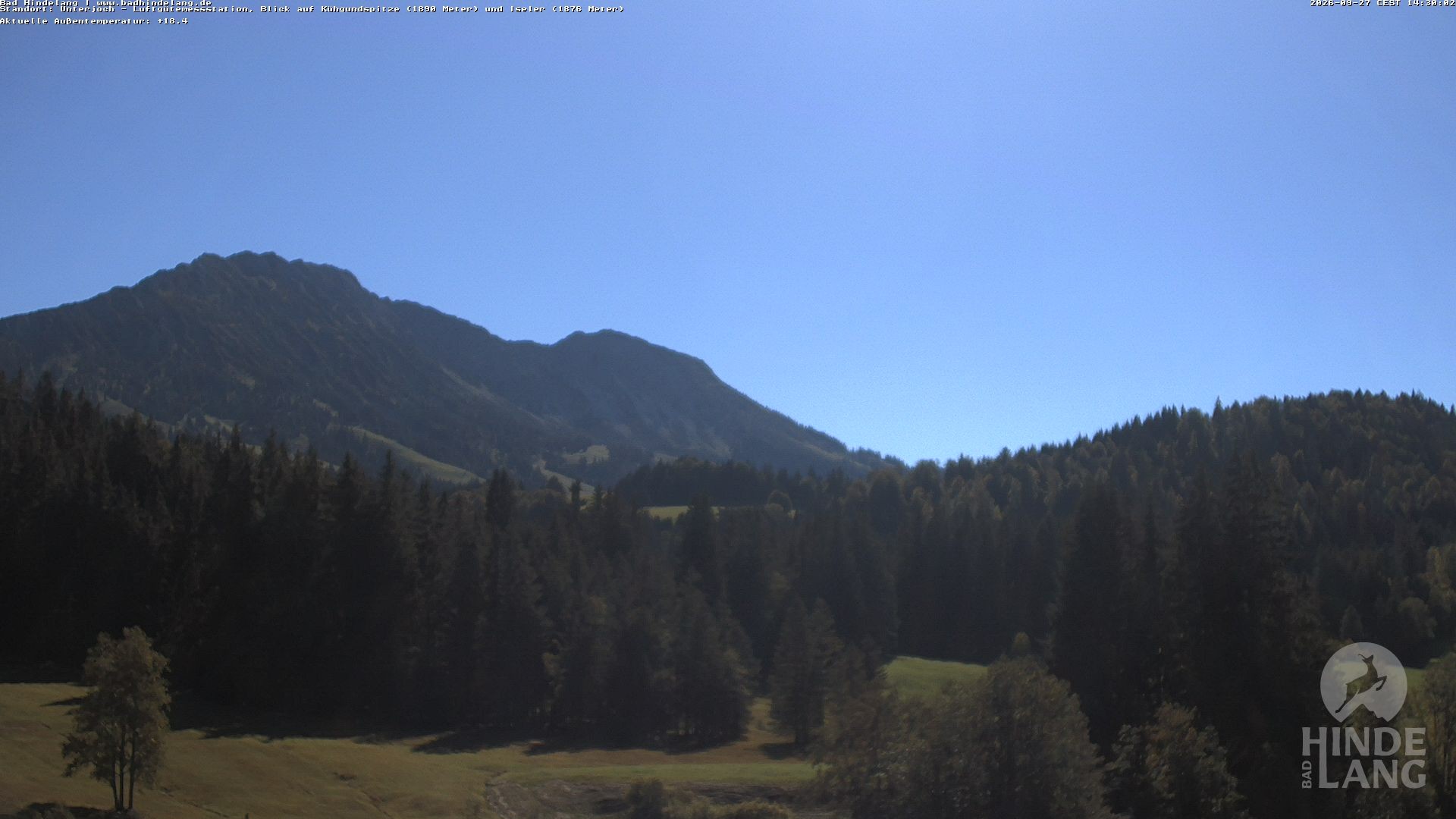 Archiv Foto Webcam Aussicht von der Region Unterjoch