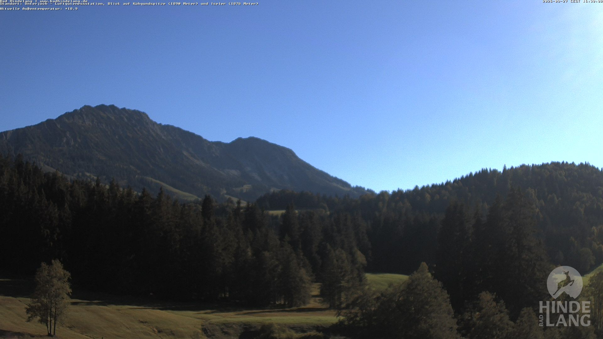 Archiv Foto Webcam Aussicht von der Region Unterjoch