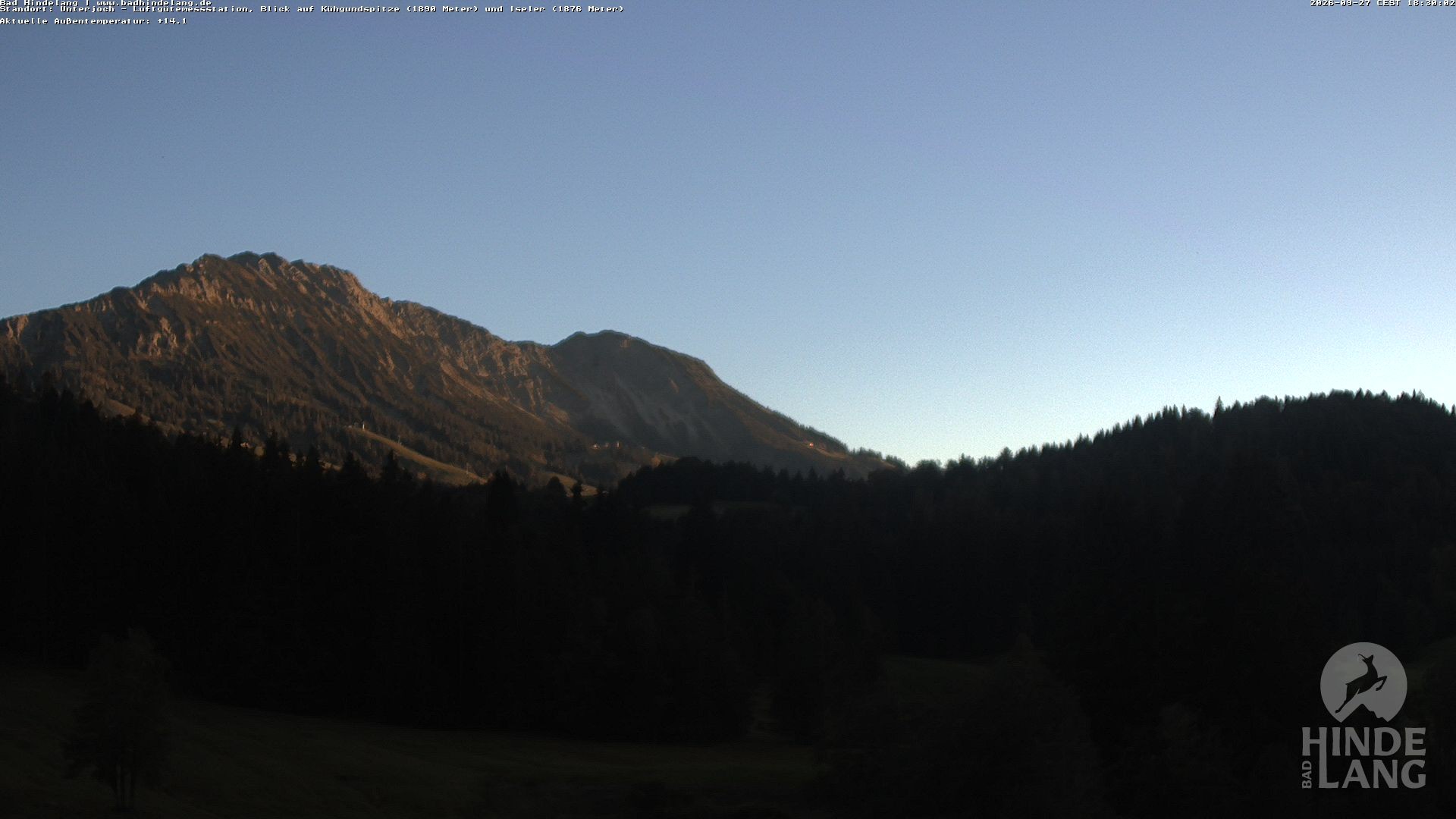 Archiv Foto Webcam Aussicht von der Region Unterjoch