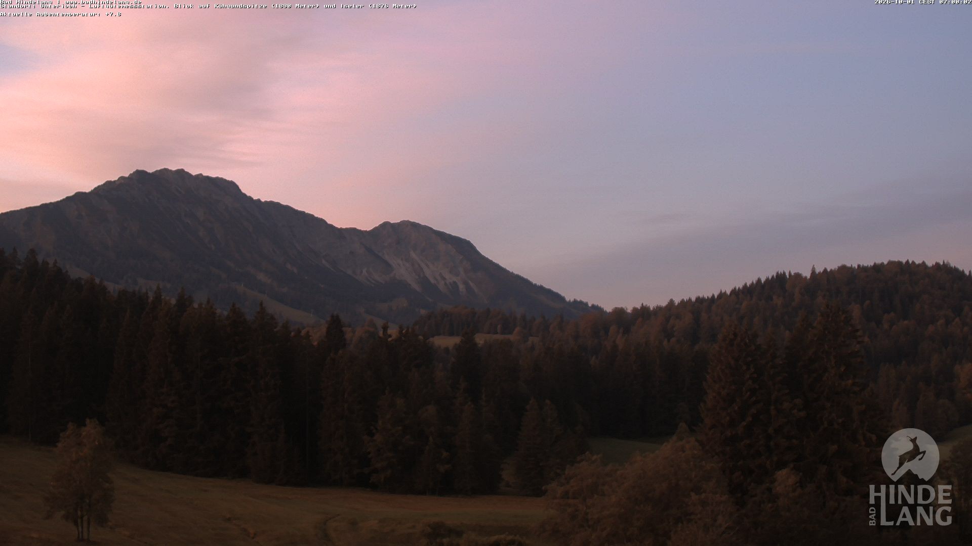 Archiv Foto Webcam Aussicht von der Region Unterjoch
