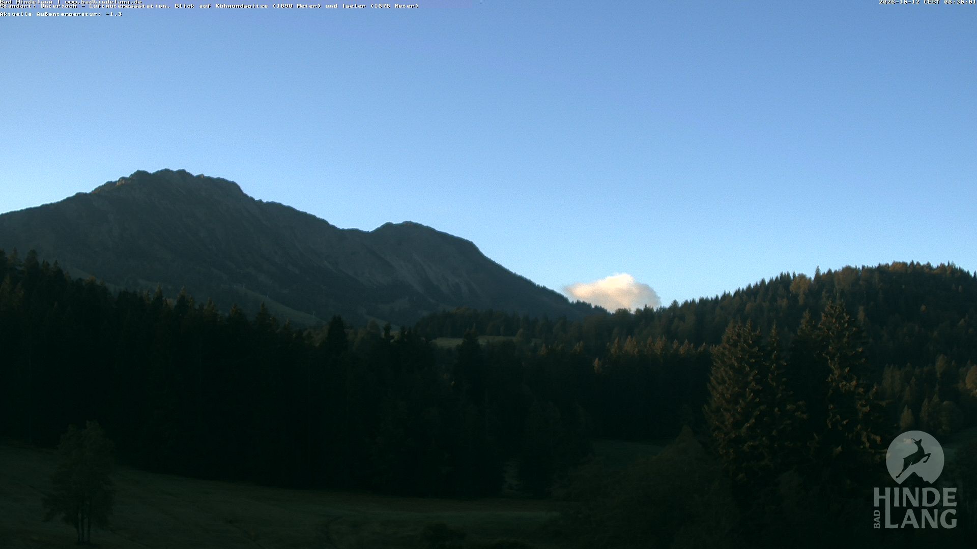 Archiv Foto Webcam Aussicht von der Region Unterjoch