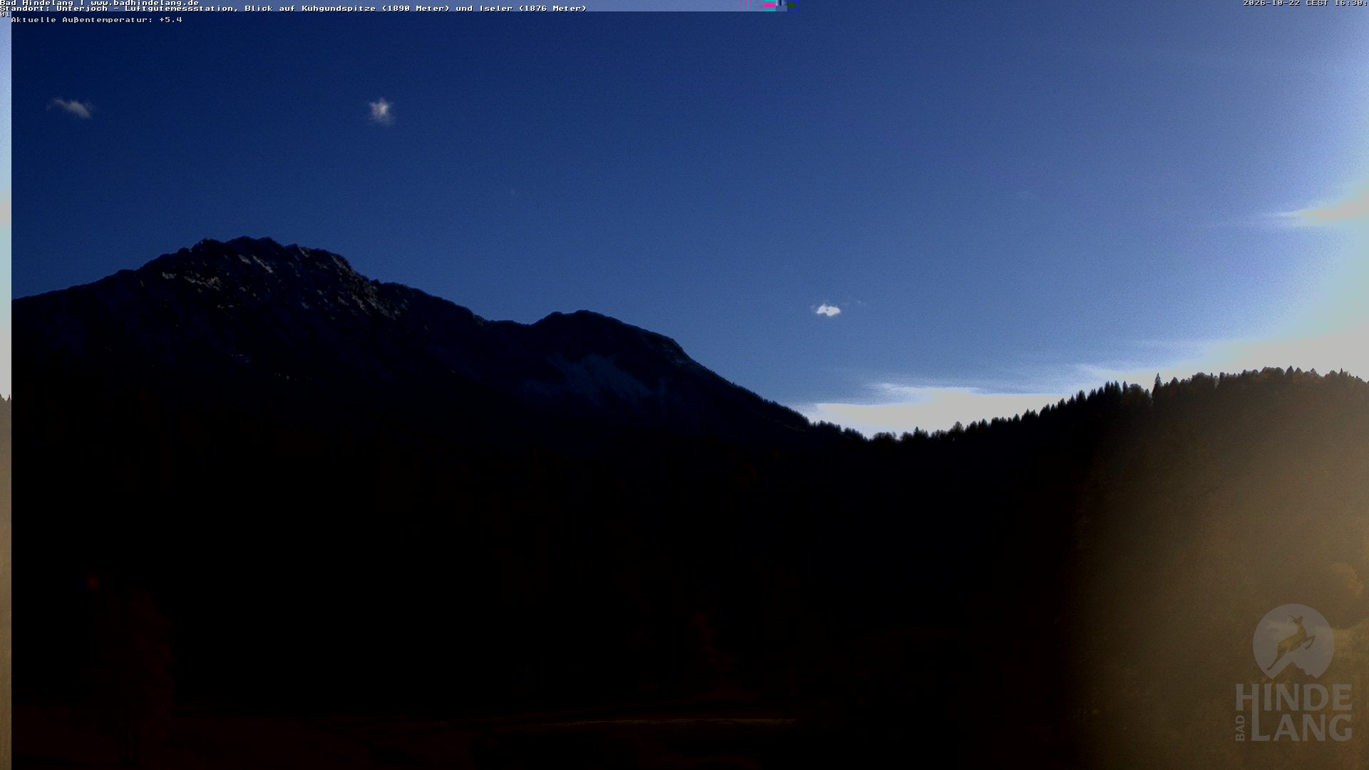 Archiv Foto Webcam Aussicht von der Region Unterjoch