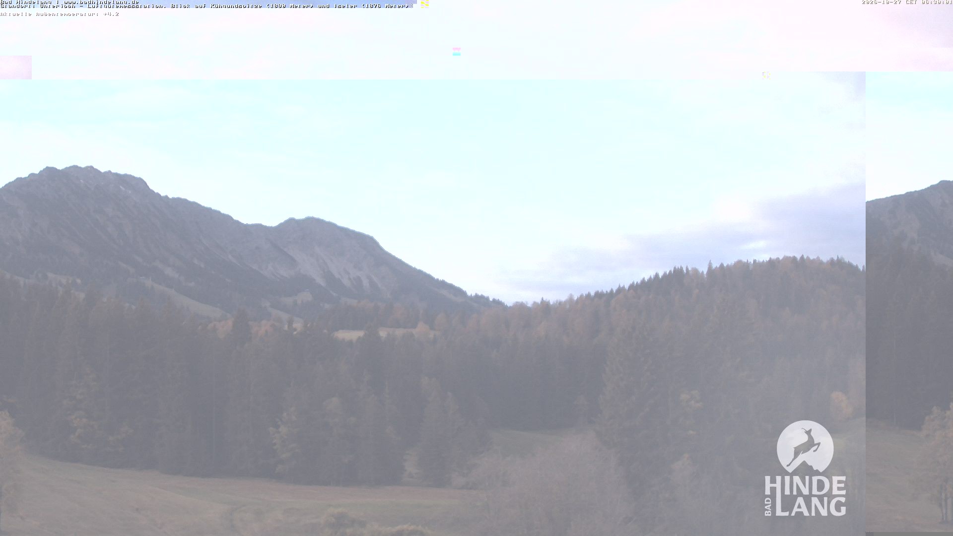 Archiv Foto Webcam Aussicht von der Region Unterjoch
