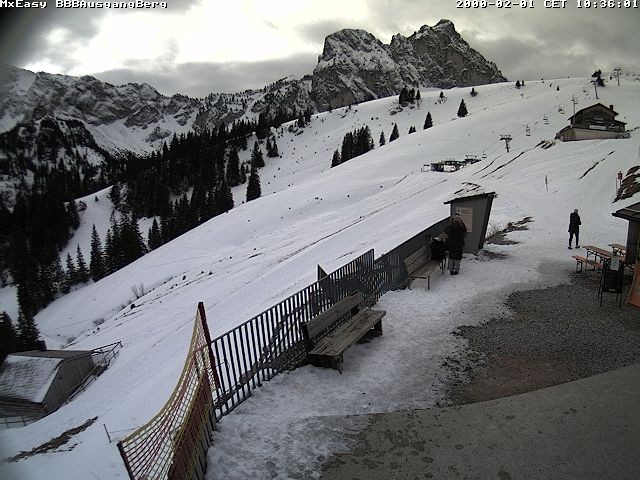 Archiv Foto Webcam Breitenbergbahn: Ausgang Bergstation