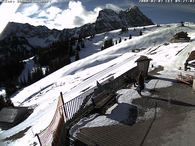 Archiv Foto Webcam Breitenbergbahn: Ausgang Bergstation