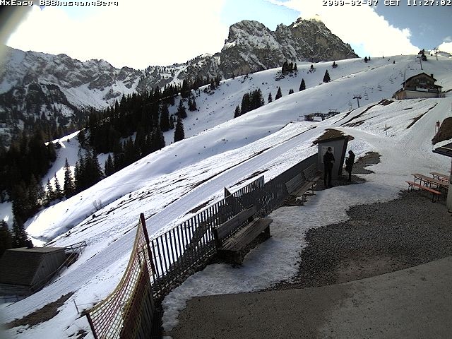 Archiv Foto Webcam Breitenbergbahn: Ausgang Bergstation