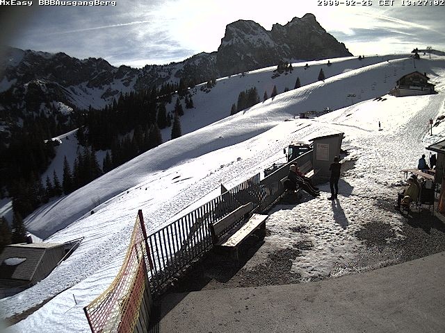 Archiv Foto Webcam Breitenbergbahn: Ausgang Bergstation