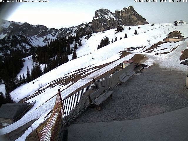 Archived image Webcam Arrival of the Breitenbergbahn cabins