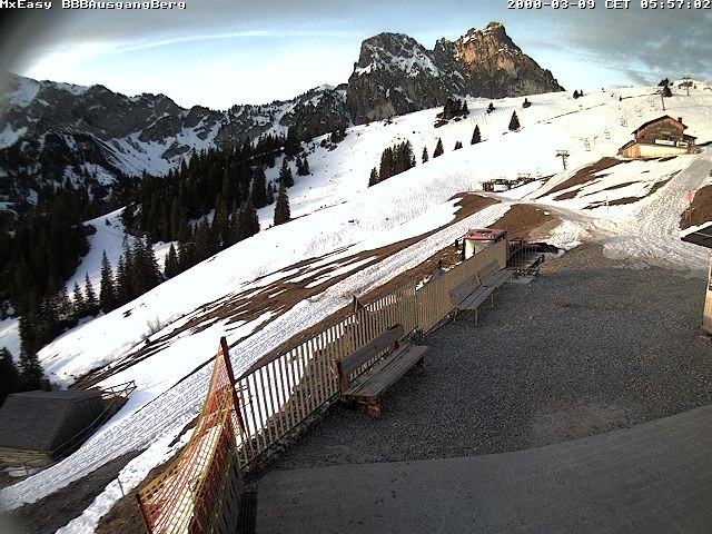 Archived image Webcam Arrival of the Breitenbergbahn cabins
