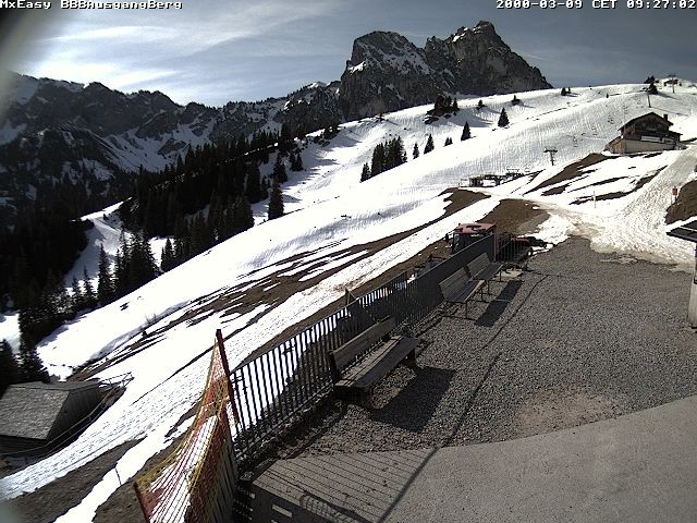 Archived image Webcam Arrival of the Breitenbergbahn cabins