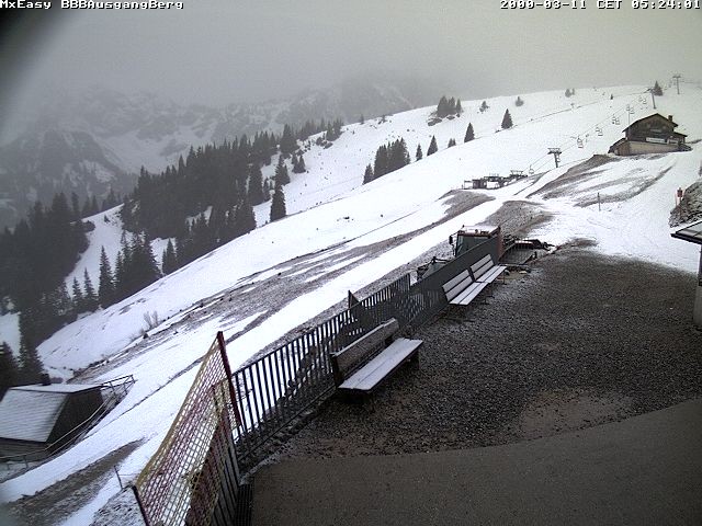 Archived image Webcam Arrival of the Breitenbergbahn cabins