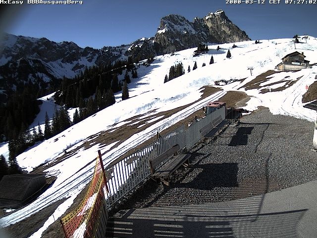 Archived image Webcam Arrival of the Breitenbergbahn cabins