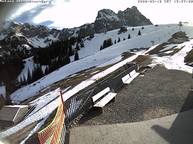 Archived image Webcam Arrival of the Breitenbergbahn cabins