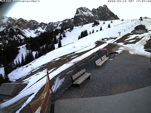 Archived image Webcam Arrival of the Breitenbergbahn cabins