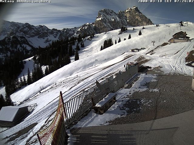 Archived image Webcam Arrival of the Breitenbergbahn cabins