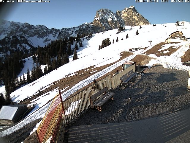 Archived image Webcam Arrival of the Breitenbergbahn cabins
