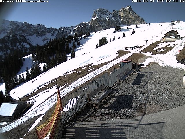 Archived image Webcam Arrival of the Breitenbergbahn cabins