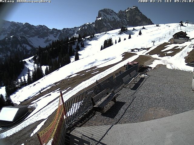 Archived image Webcam Arrival of the Breitenbergbahn cabins