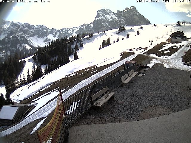 Archived image Webcam Arrival of the Breitenbergbahn cabins