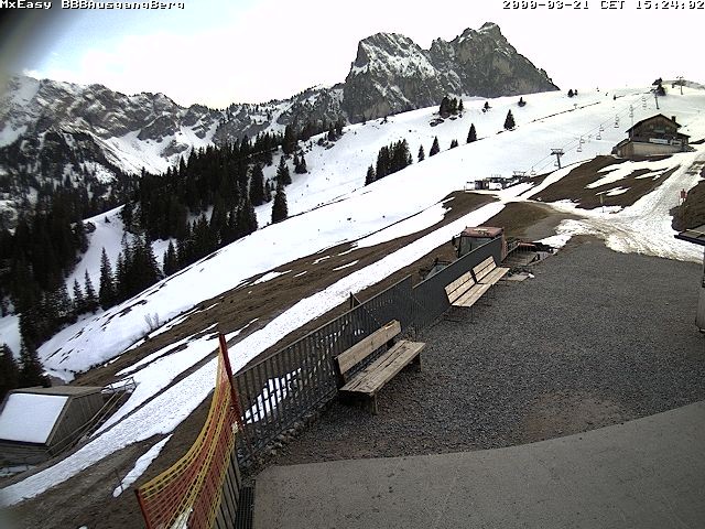 Archived image Webcam Arrival of the Breitenbergbahn cabins