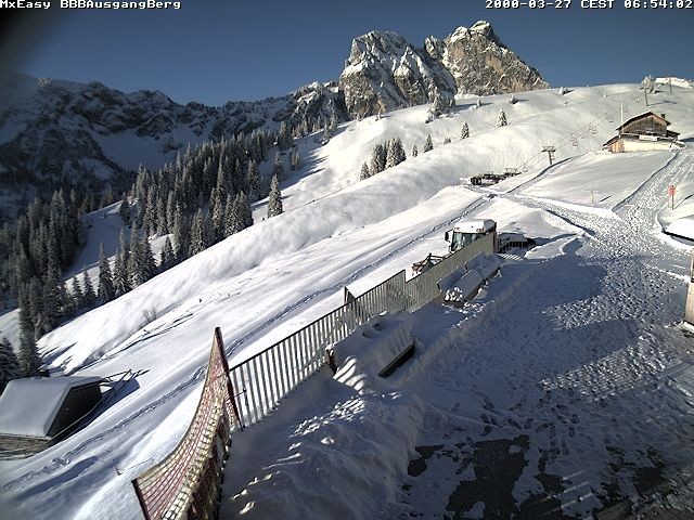 Archived image Webcam Arrival of the Breitenbergbahn cabins
