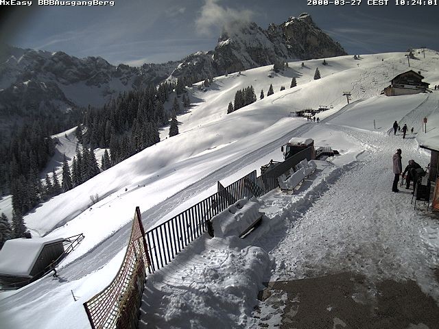 Archived image Webcam Arrival of the Breitenbergbahn cabins
