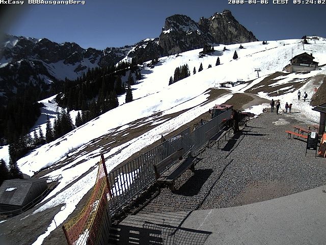Archived image Webcam Arrival of the Breitenbergbahn cabins