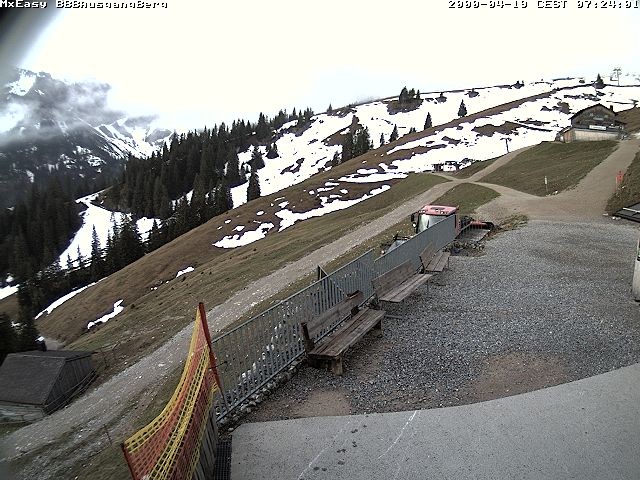 Archived image Webcam Arrival of the Breitenbergbahn cabins