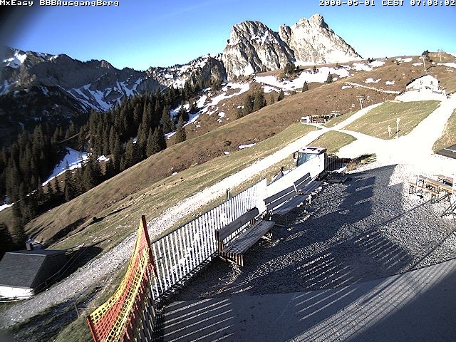 Archived image Webcam Arrival of the Breitenbergbahn cabins