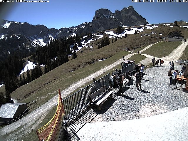 Archived image Webcam Arrival of the Breitenbergbahn cabins