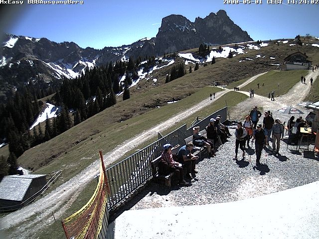 Archived image Webcam Arrival of the Breitenbergbahn cabins