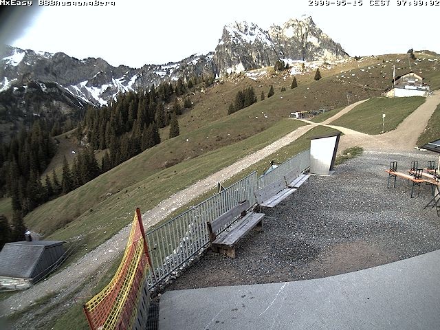 Archived image Webcam Arrival of the Breitenbergbahn cabins