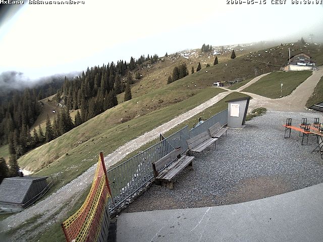 Archived image Webcam Arrival of the Breitenbergbahn cabins