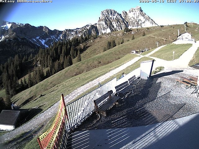 Archived image Webcam Arrival of the Breitenbergbahn cabins