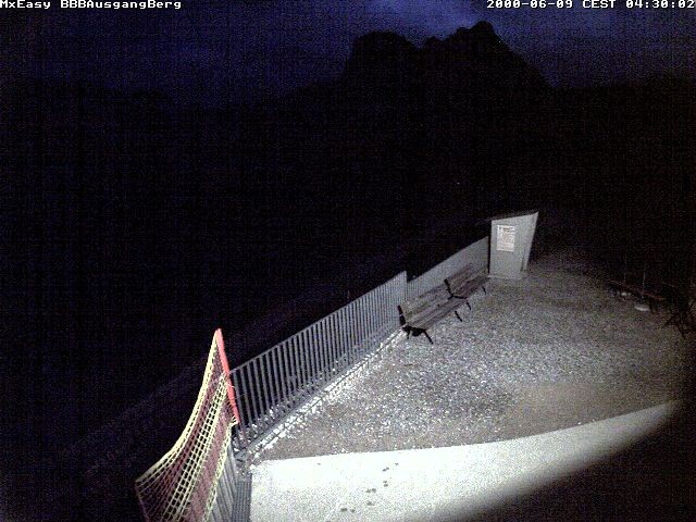 Archived image Webcam Arrival of the Breitenbergbahn cabins