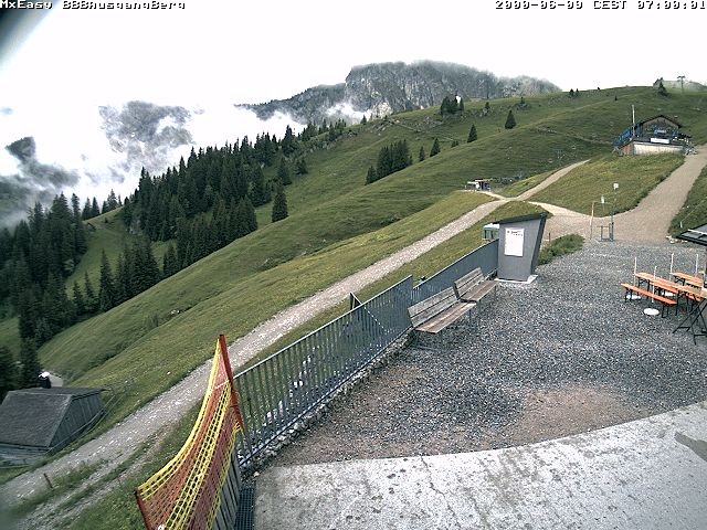 Archived image Webcam Arrival of the Breitenbergbahn cabins