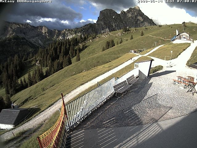 Archiv Foto Webcam Breitenbergbahn: Ausgang Bergstation