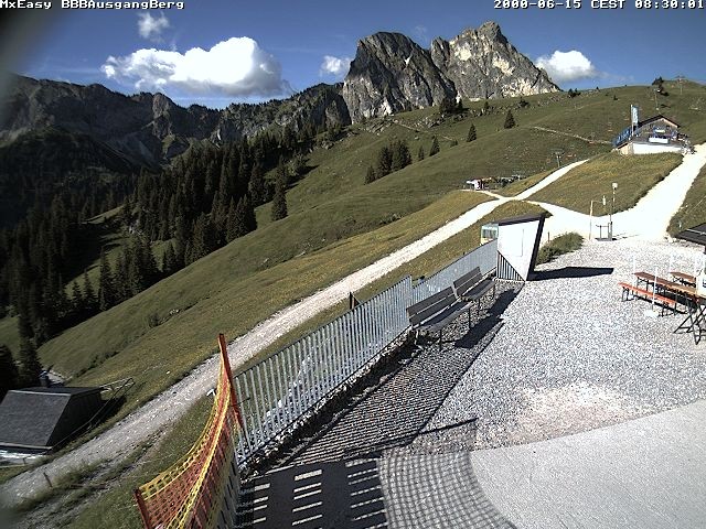Archived image Webcam Arrival of the Breitenbergbahn cabins