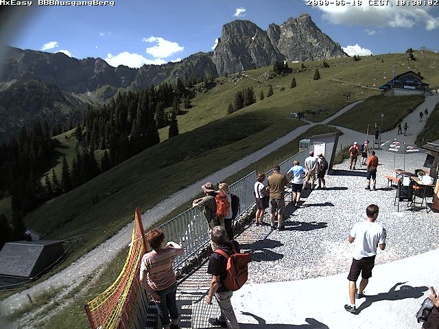 Archiv Foto Webcam Breitenbergbahn: Ausgang Bergstation