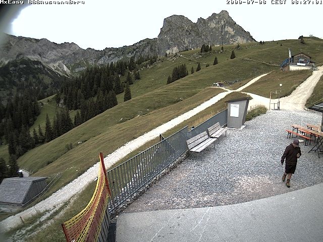 Archived image Webcam Arrival of the Breitenbergbahn cabins