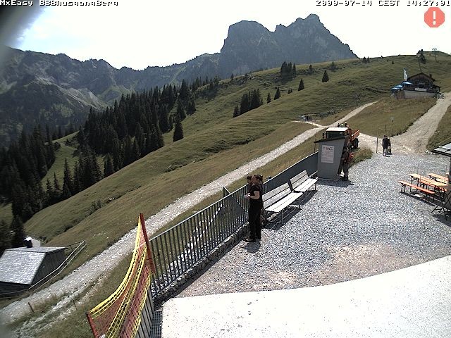 Archiv Foto Webcam Breitenbergbahn: Ausgang Bergstation