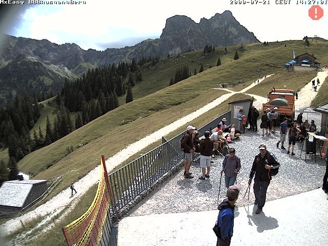 Archiv Foto Webcam Breitenbergbahn: Ausgang Bergstation