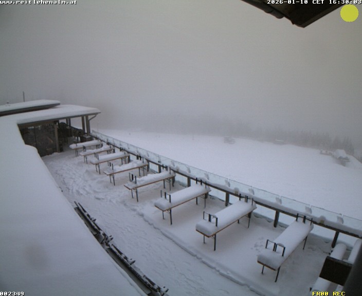 Archived image Webcam mountain restaurant Reitlehen Alm, Monte Popolo in Eben/Pongau
