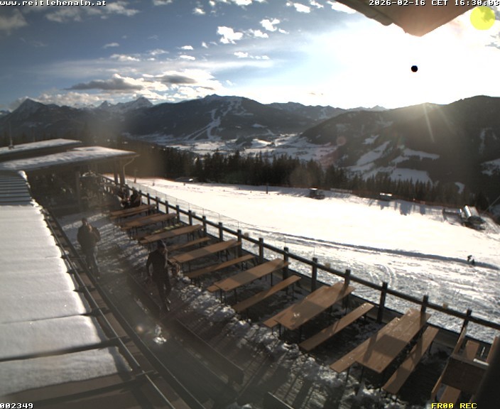 Archived image Webcam mountain restaurant Reitlehen Alm, Monte Popolo in Eben/Pongau