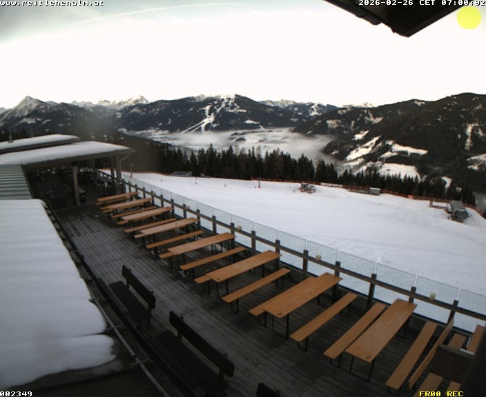 Archived image Webcam mountain restaurant Reitlehen Alm, Monte Popolo in Eben/Pongau