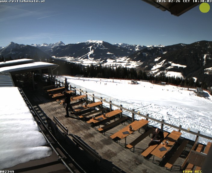 Archived image Webcam mountain restaurant Reitlehen Alm, Monte Popolo in Eben/Pongau
