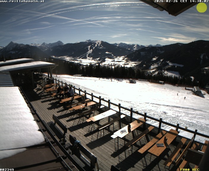 Archived image Webcam mountain restaurant Reitlehen Alm, Monte Popolo in Eben/Pongau